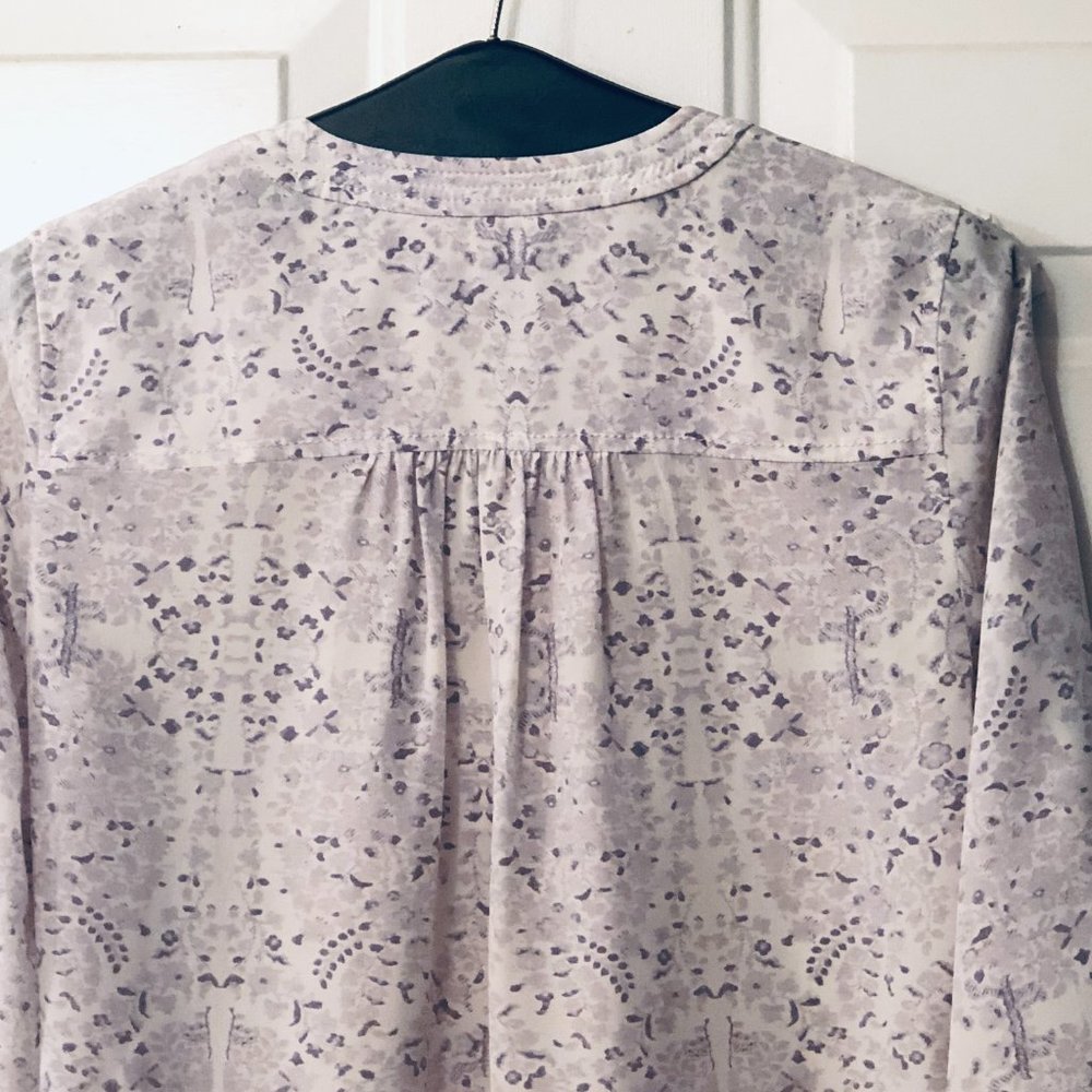 Rebecca Taylor Lavender Floral Blouse - Picture 7 of 13